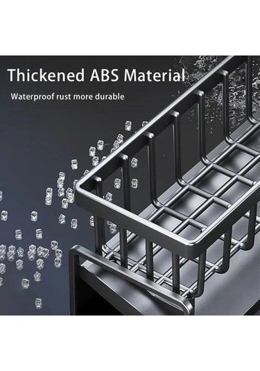 Tongxida Bosphorus Sünger Siyah Sepeti Raflar Raf Mutfak Lavabo Ev Drenaj Bez Beyaz - Pw Beyaz - Siyah Beyaz - Siyah