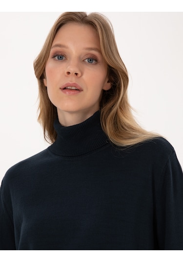Pierre Cardin Kadın Lacivert Kazak /triko 50316385-vr033 Lacivert