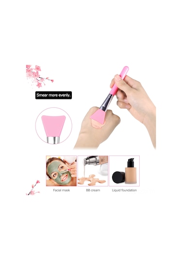 Samdoo Yeşil Silikon Maskara Fırçası - Yumuşak Uçlu, Saçsız, Deri Dostu, Ev & Seyahat Kullanıma Uygun