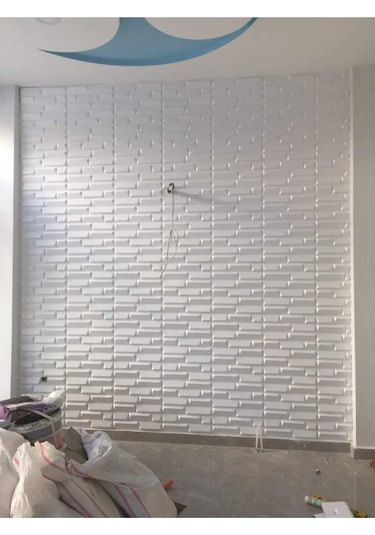 3 Boyutlu Boyanabilir Pvc Duvar Paneli Gold 50-50 Cm 4 Adet-1 Metrekare