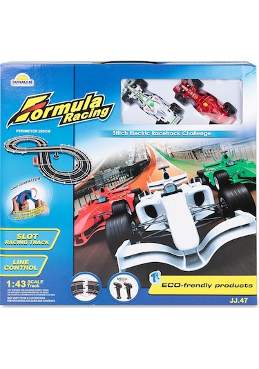 Sunman Oyuncak Yarış Set 1/43 Formula Racing Müzikli 285 CM. - Standart