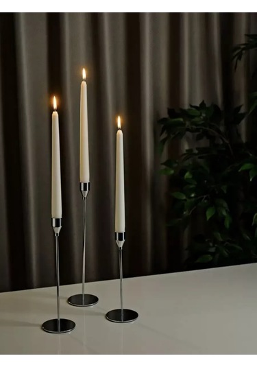 Svetıt' Şamdan İçin Uzun, Yüksek, Dekoratif Masa Mumları 243550755 Beyaz