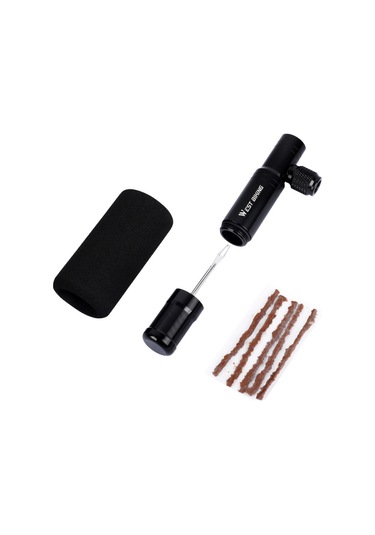 Mufunye Bisiklet Acil Onarım Kiti: 2 Si 1 Arada Co2 Pompası Ve Tubeless Tamir Seti Diğer