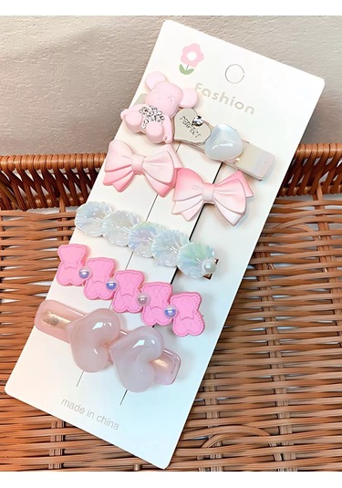 Bijoubijou Saç Tokası Seti 245695471 Pembe