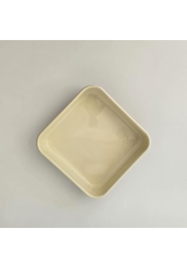 Emaye Kare Fırın Tepsisi Kahve Kahverengi