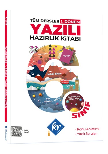 6. Sınıf Tüm Dersler 1. Dönem Yazılı Hazırlık Kitabı Kr Akademi Yayınları