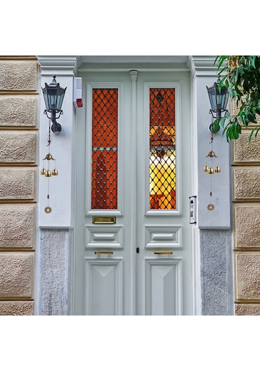 Hombey Çin Desenli Bakır Rengi Metal Zil, İç/ Dış Mekan Dekorasyonu, Şans Simgesi, Mutlu Sesler, Ev Ve Bahçe Aksesuarı