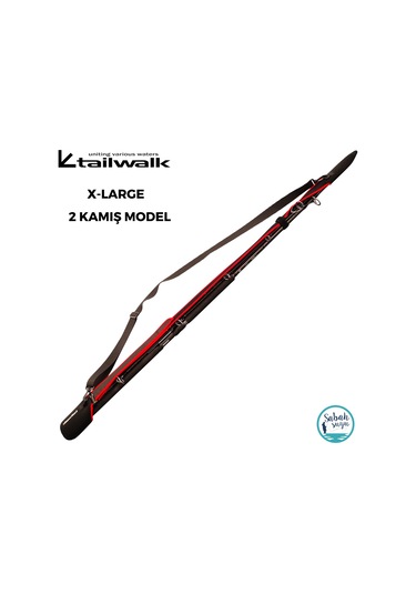 Tailwalk 2 Parça Askılı Kamış Kılıfı X-large Siyah