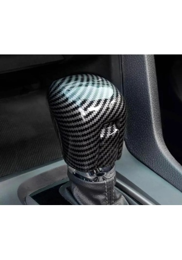 Civic Fc5 Fk7 İçin Uyumlu Karbon Desenli Vites Topuzu Tam Kaplama 2016-2021 Tam Set Karbon - Siyah