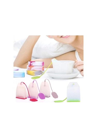 Silikon Çay Demleme Poşeti Çok Renkli