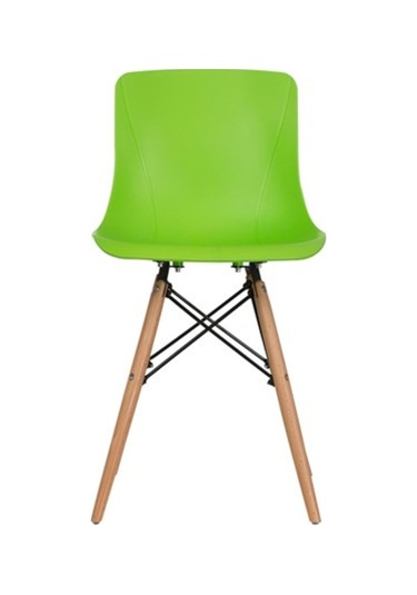 Evdema Vitale Maya Ahşap Ayaklı Sandalye Yeşil Ms.Sa073