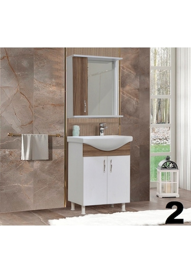 Banyo Dolabı 55 Cm Takım Çok Renkli