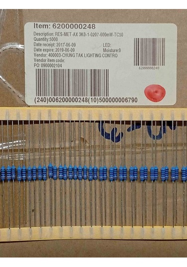 Rn0.6w3kf50ppm 3k 0.6w Direnç 500 Adet