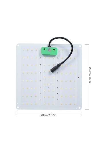Geeroyoo "bitki Büyüme Lambası - Tam Spektrum Led Işık, 3000k-5000k, Uv/ır, Asma Zincirli, Sebze Ve Çiçekler İçin" Diğer