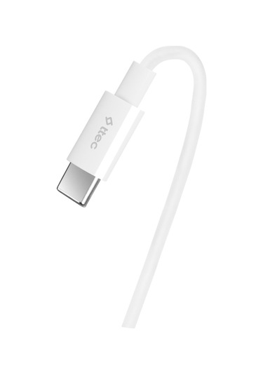 Usb-c - Usb-c 30cm 65w Pd/qc Hızlı Şarj/data Kablosu Beyaz Beyaz