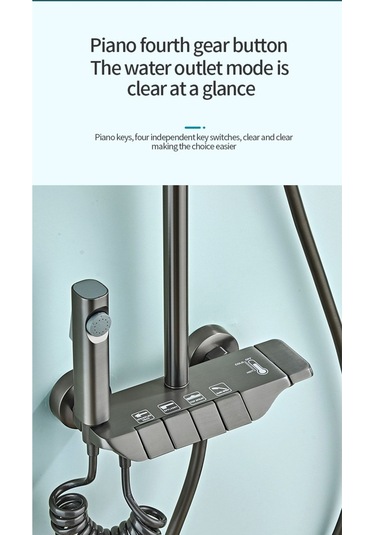 Nefa Yapı Piyano Gri Duş Ünitesi Diğer