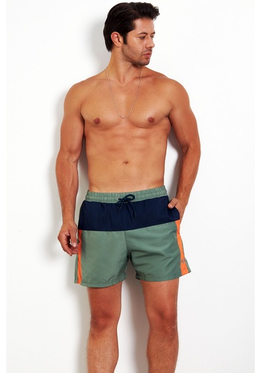 Enrico Ferry Erkek Haki Cepli Hızlı Kuruyan Deniz Şortu Edy2499h