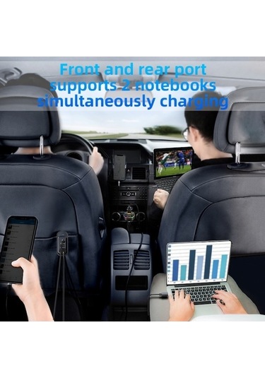 Novahub Yq5 Pd 105w Çakmak Adaptörü 5 Bağlantı Noktası Araç Şarj Cihazı Arka Koltuk İçin