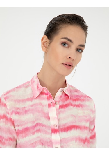 Pierre Cardin Kadın Pembe Gömlek Desenli 50284839-vr041 Pembe