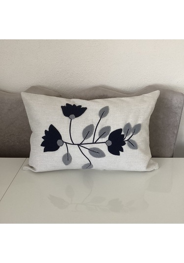 Punch İşlemeli Dekoratif Kırlent Kılıfı Takım Karışık/Çok Renkli