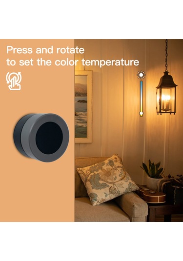 Skycity Zigbee 3.0 Akıllı Ev Senaryo Kontrolörü - Dimmable Anahtar, Uygulama Zamanlama, Kablosuz, Pili İle Siyah Siyah