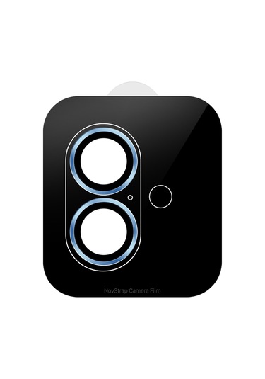 Novstrap İphone 16 / İphone 16 Plus İle Uyumlu Kamera Koruma Lens Koruyucu Cam Uygulama Aparatlı