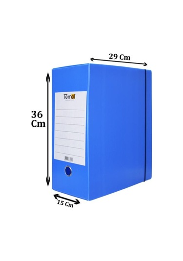 Arşiv ve Proje Kutusu 29 x 36 x 15 CM Mavi 15 Adet