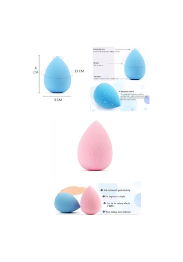 Hannah Makyaj Fırça Seti 15'li + Fondöten Süngeri 3'lü