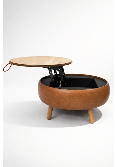 İrina Sandıklı Mekanizmalı Orta Sehpa/bench, Taba