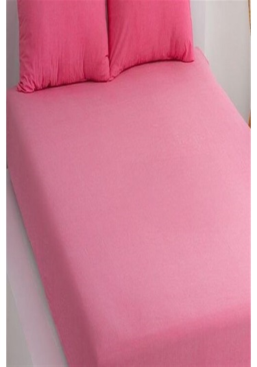 More Home Tek Kişilik Lastikli Çarşaf Seti + Yastık Kılıfı Fuşya Fuşya