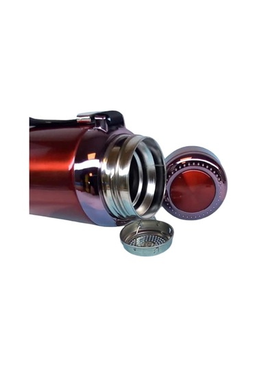 1lt Çelik Termos Kırmızı Kırmızı