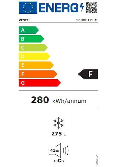 Vestel SD30001 Dual 275 LT Sandık Tipi Derin Dondurucu