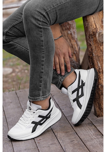 Garantili D120 Günlük Ortopedik Erkek Sneaker Spor Ayakkabı Beyaz