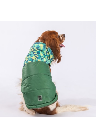 Pawstar Yeşil Diametro Puf Yelek Köpek Yeleği Köpek Yağmurluk