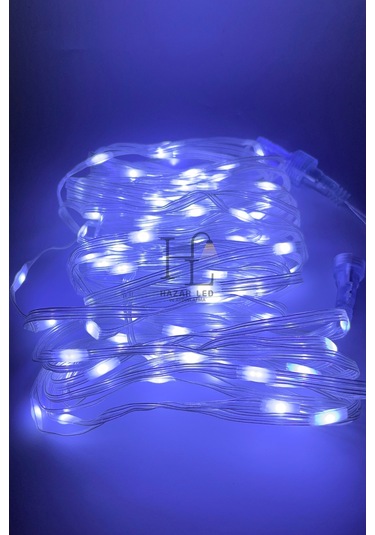 10 Metre Beyaz Peri Led Işık Ip64 Dış Mekan Jack Eklemeli Dekoratif Led Işık Yılbaşı Süsü Beyaz