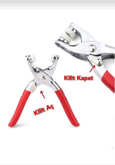 9.5 Mm Metal 50 Çıt Çıt, El Pensesi, Set- Gömlek Ve Bebe Çıtçıt M