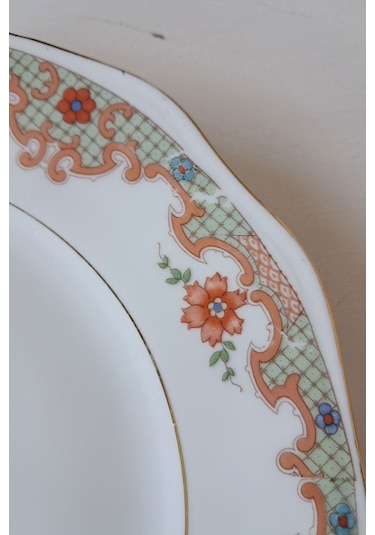 Sütlü Kahve Rengi Antika Çay Fincanı Seti 3 Parça Sütlükahve