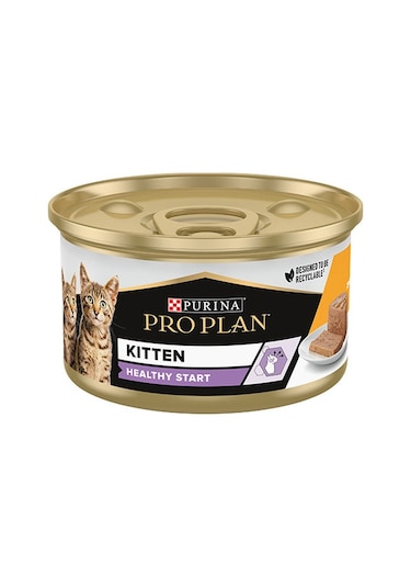 Purina Pro Plan Kitten Tavuklu Yavru Kedi Konservesi 6 x 85 G
