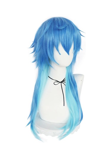Dramatik Cinayet Dmmd Seragaki Aoba Cosplay Peruk Degrade Mavi Isıya Dayanıklı Sentetik Saç Peruk Yjd Multı