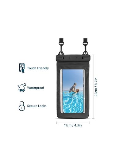 Springsun 10l/20l Su Geçirmez Sırt Çantası, Pvc Malzeme, Seyahat Ve Su Sporları İçin Roll-top Kuru Çanta, Telefon Kılıfı Dahil