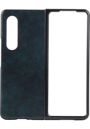 Galaxy Uyumlu Z Fold 3 Mavi İş Desenli Kılıf Kaiyi