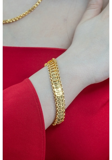 22 Ayar Baskı Reşat Dizme Altın Bileklik