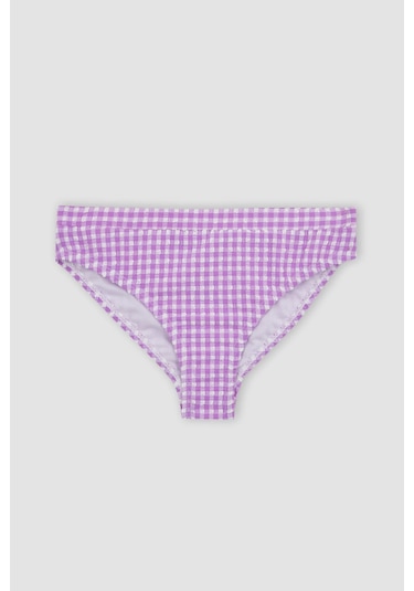 Defacto Kız Çocuk Kareli Bikini Takımı Z6514A623HSPR44 Mor