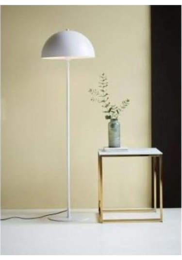 Mylights Modern Metal Mat Beyaz Lambader Köşe Lambası En 40 C Siyah