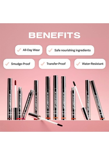 Sacheu Lip Liner Stay-n Soyulabilir Uzun Süre Kalıcı Dudak Çizgisi Belirginleştirici 00 Leftonred 3.5ml 00 Leftonred