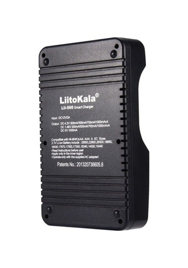 Dancemonkey Liitokala Lii-500 4 Yuvalı Pil Şarj Cihazı + 2a Adaptör + Araç Şarj Cihazı Siyah Abd Tak