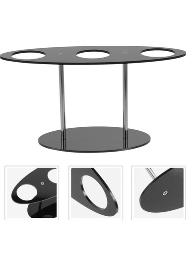 Cbtx Yx035 Akrilik Dondurma Külahı Rafı Dondurma Standı Siyah