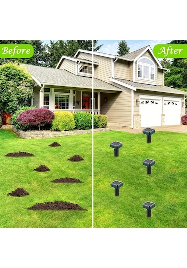 Boatshop1 4 Adet Solar Kemirgen Kovucu Bahçe Ve Avlu İçin Sincap Fare Ultrasonik Hayvan Kovucu 4pcs