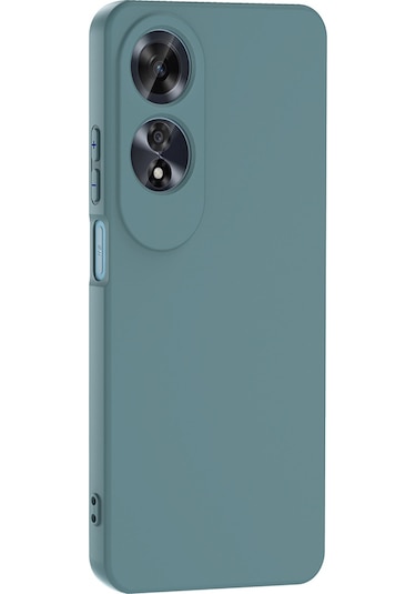 Oppo A60 Kılıf Mara Lansman İç Yüzeyi Kadife Kılıf Koyu Yeşil