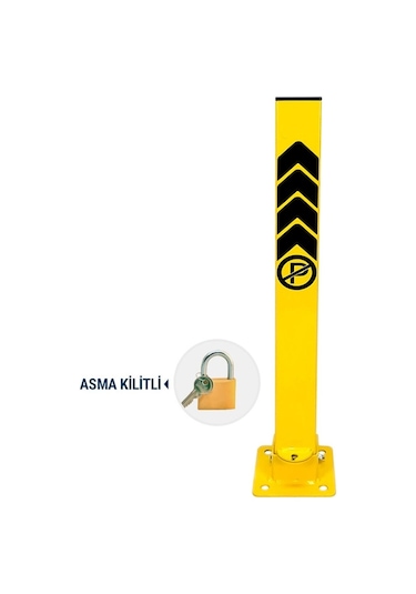 Kilitli Otopark Direği 60 Cm, Park Bariyeri (Asma Kilit Dahil) (534231693)